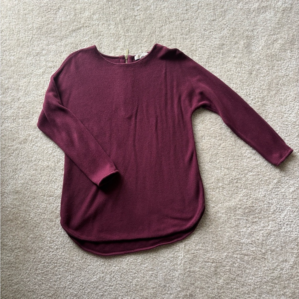 Burgundy MK Sweater Tunic